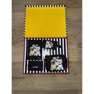 Marc Tetro 4-piece Travel Accessory Set Featuring A Dog Print Design. New In Box